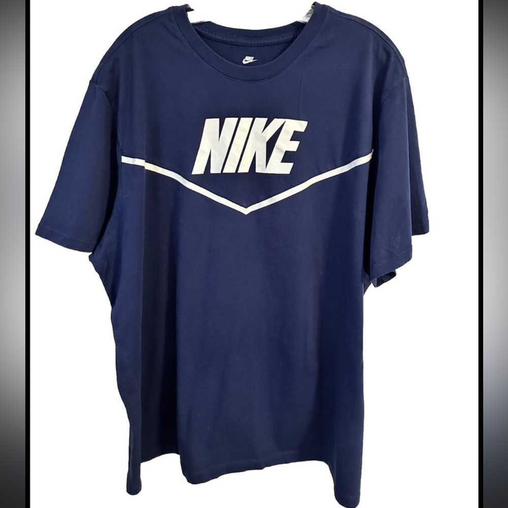 THE NIKE TEE Athletic Cut TEE T SHIRT Mens M Navy Blue